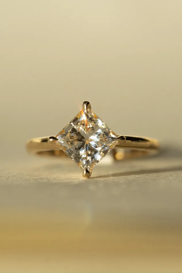 new Myriad Ring 223ct White Princess Cut Lab Grown Diamond readytoship Foe Dear Rings