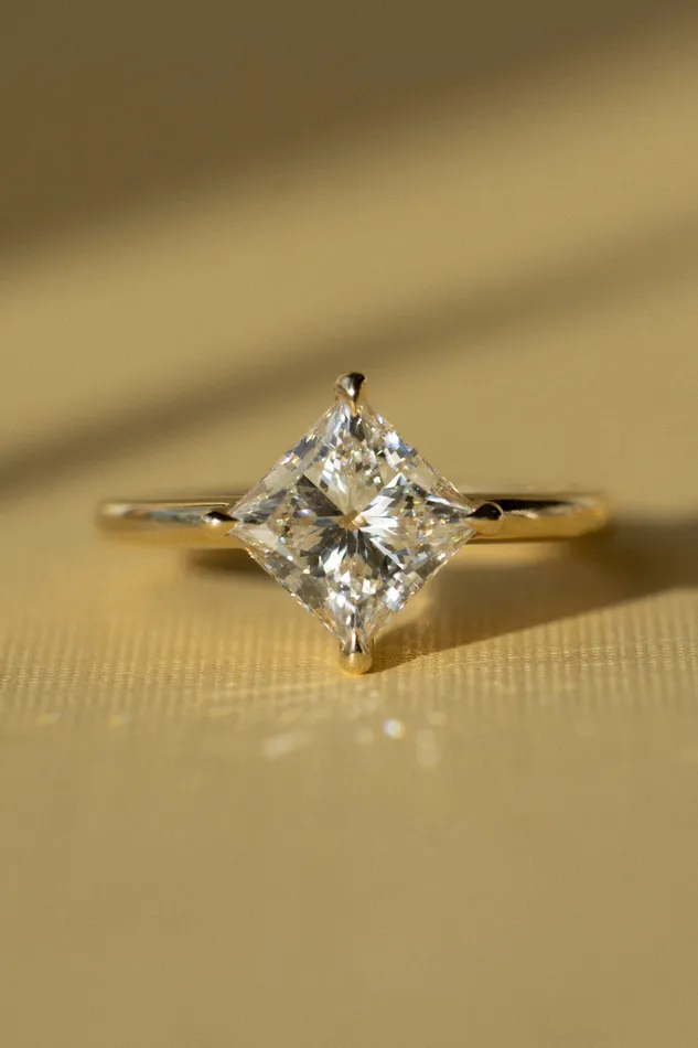 new Myriad Ring 223ct White Princess Cut Lab Grown Diamond readytoship Foe Dear Rings