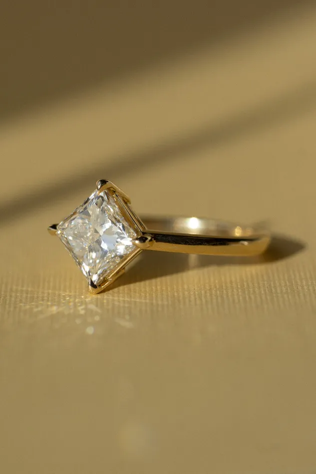 new Myriad Ring 223ct White Princess Cut Lab Grown Diamond readytoship Foe Dear Rings