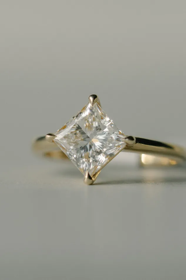 new Myriad Ring 223ct White Princess Cut Lab Grown Diamond readytoship Foe Dear Rings