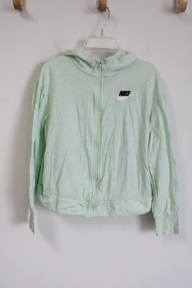 Nike Standard Fit Mint Green Zip Up Hoodie Youth XL 1820 Nike Earrings