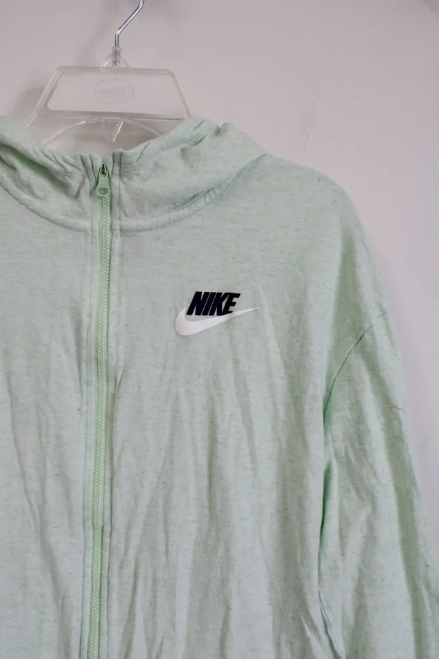Nike Standard Fit Mint Green Zip Up Hoodie Youth XL 1820 Nike Earrings