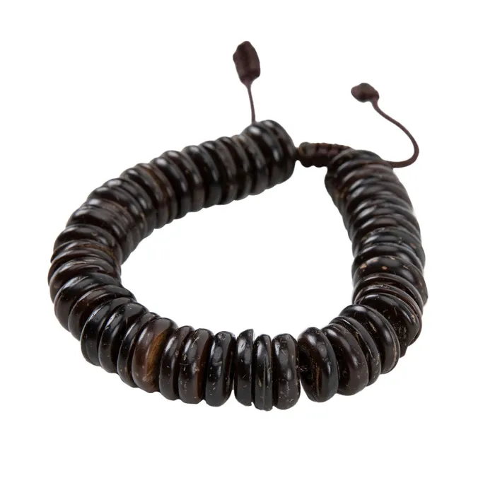 Nirvana Mala Bracelets Black Flat Yak Bone Bracelet