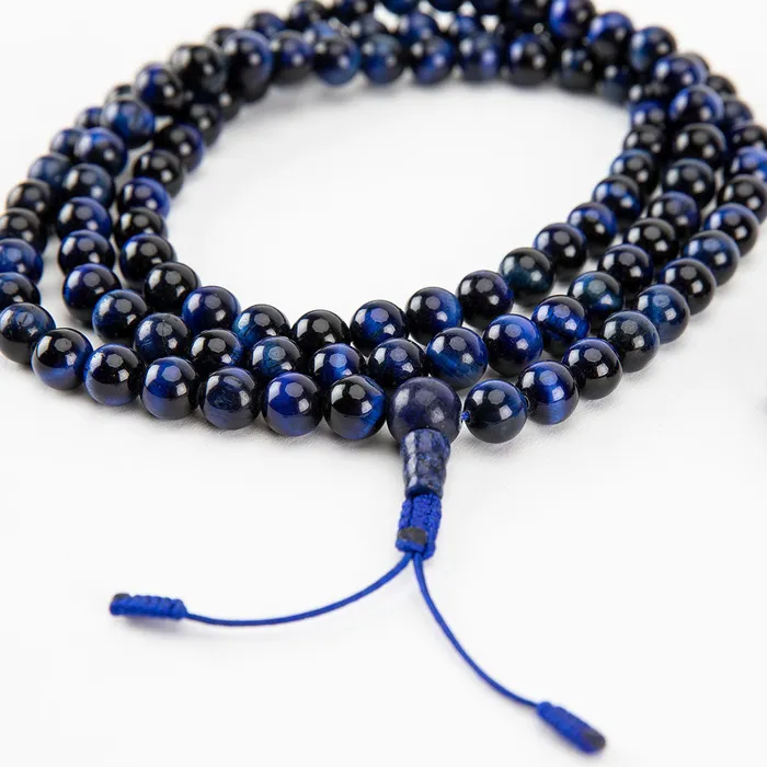 Nirvana Mala Bracelets Blue Tiger Eye Mala and Bracelet