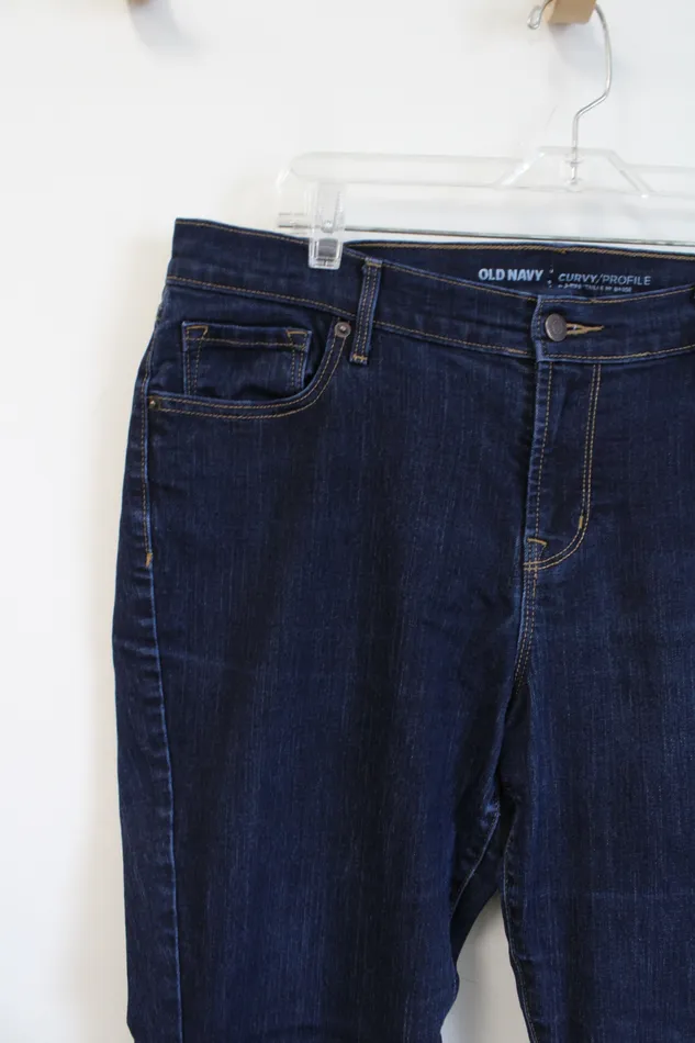 Old Navy Curvy Profile Dark Wash Jeans 14 Old Navy Earrings