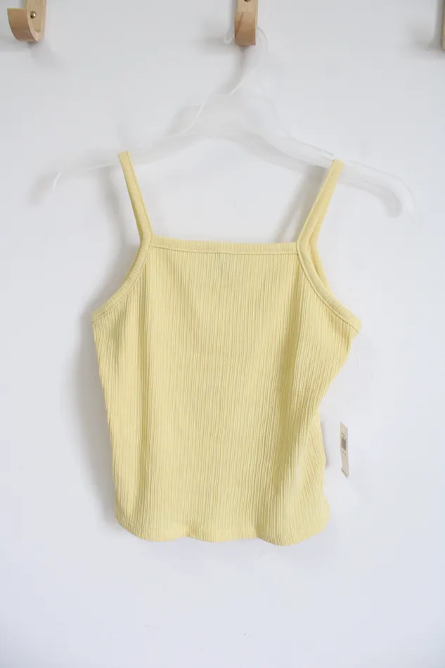 Old Navy Earrings NEW Old Navy Yellow Ribbed Tank L 1012