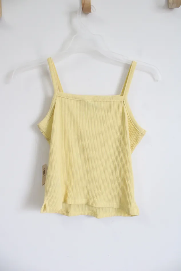 Old Navy Earrings NEW Old Navy Yellow Ribbed Tank L 1012