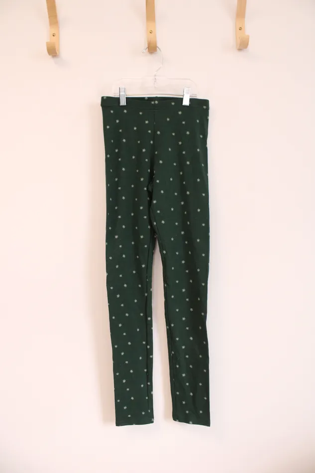 Old Old Navy Green Star Leggings XL 1416 Earrings