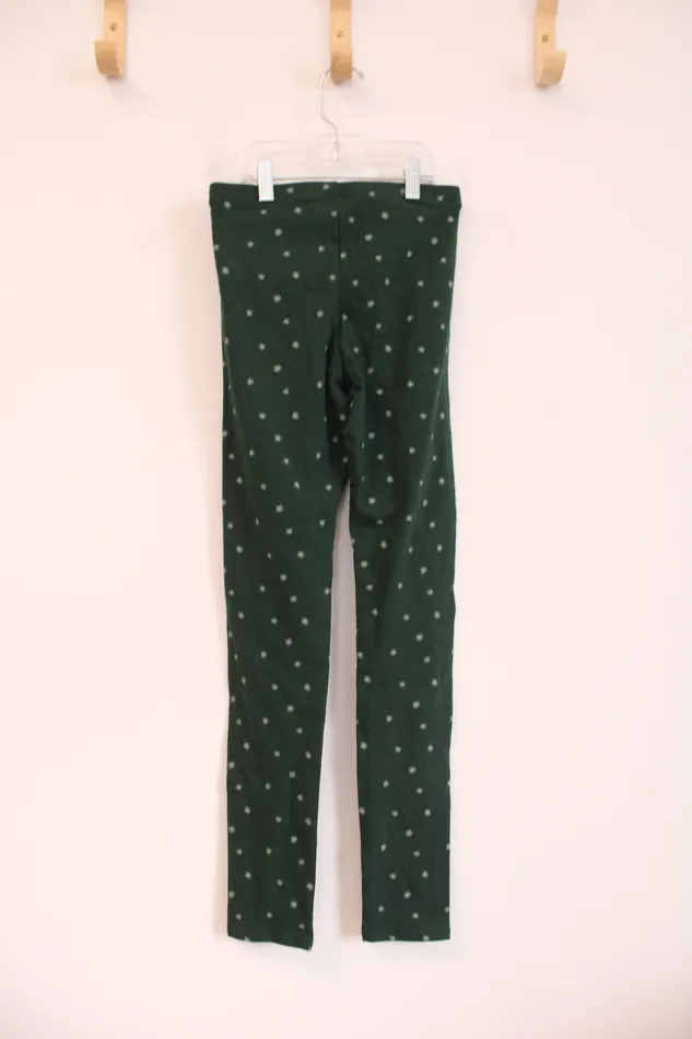 Old Old Navy Green Star Leggings XL 1416 Earrings