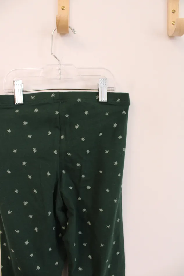 Old Old Navy Green Star Leggings XL 1416 Earrings