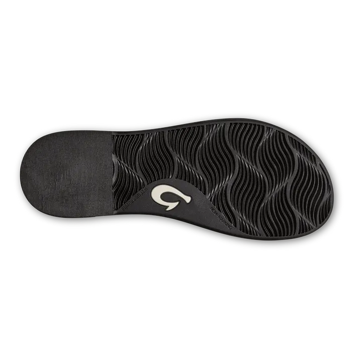 OluKai Aka Womens Sandals Black on Black OLUKAI Necklaces