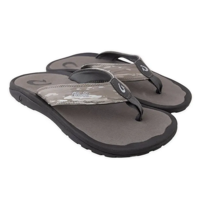 OLUKAI OluKai Mens Ohana Pai Sandals Pavement Wai Camo Color Rings