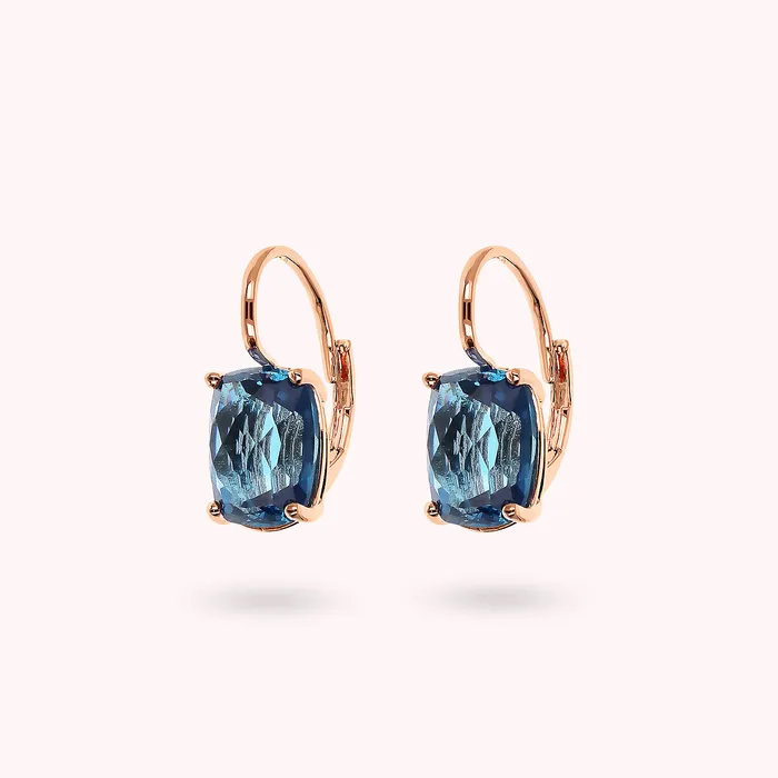 Orecchini Pendenti con Prisma Gem Taglio Mosaico Bronzallure Earrings