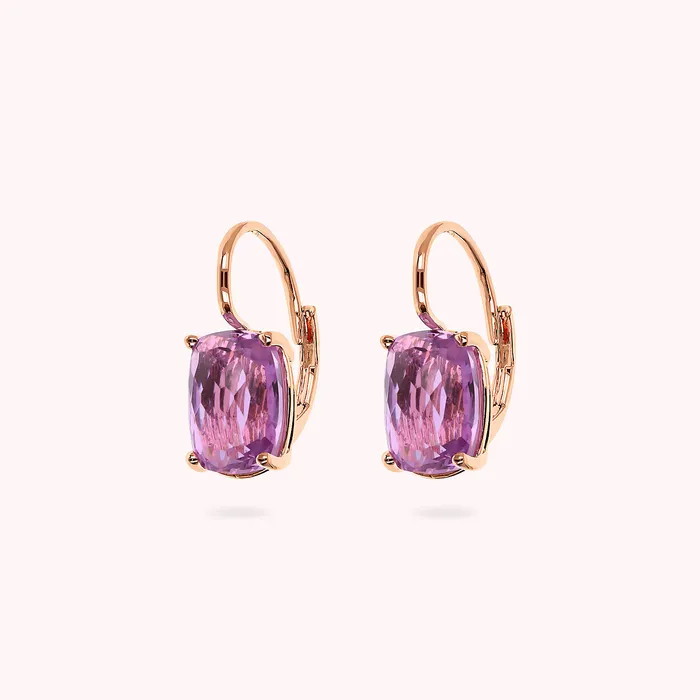 Orecchini Pendenti con Prisma Gem Taglio Mosaico Bronzallure Earrings