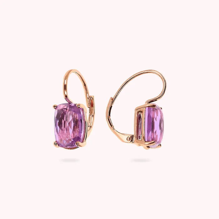 Orecchini Pendenti con Prisma Gem Taglio Mosaico Bronzallure Earrings