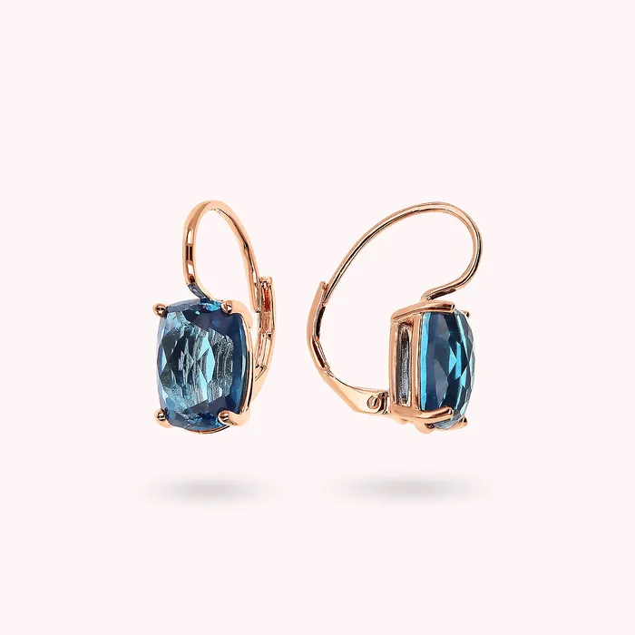 Orecchini Pendenti con Prisma Gem Taglio Mosaico Bronzallure Earrings