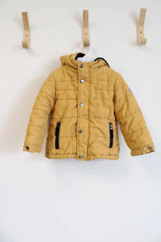 Osh Kosh BGosh Mustard Yellow Fleece Lined Winter Coat 3T Osh Kosh BGosh Earrings