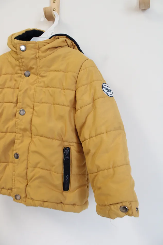 Osh Kosh BGosh Mustard Yellow Fleece Lined Winter Coat 3T Osh Kosh BGosh Earrings