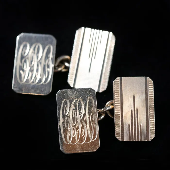 OTC PreStyled Sets Estate 9K Yellow Gold Cufflinks