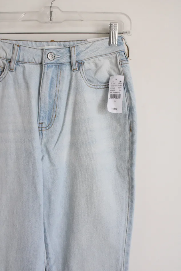 Pacsun Necklaces NEW Pacsun Light Wash Mom Jeans 25 0
