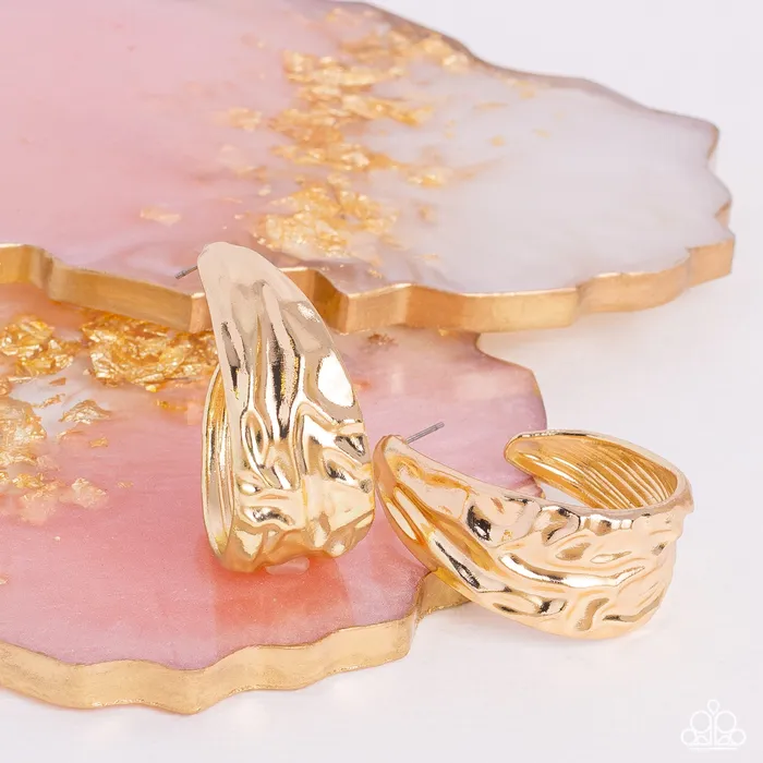 Paparazzi Accessories Badlands and Bellbottoms Gold Necklaces