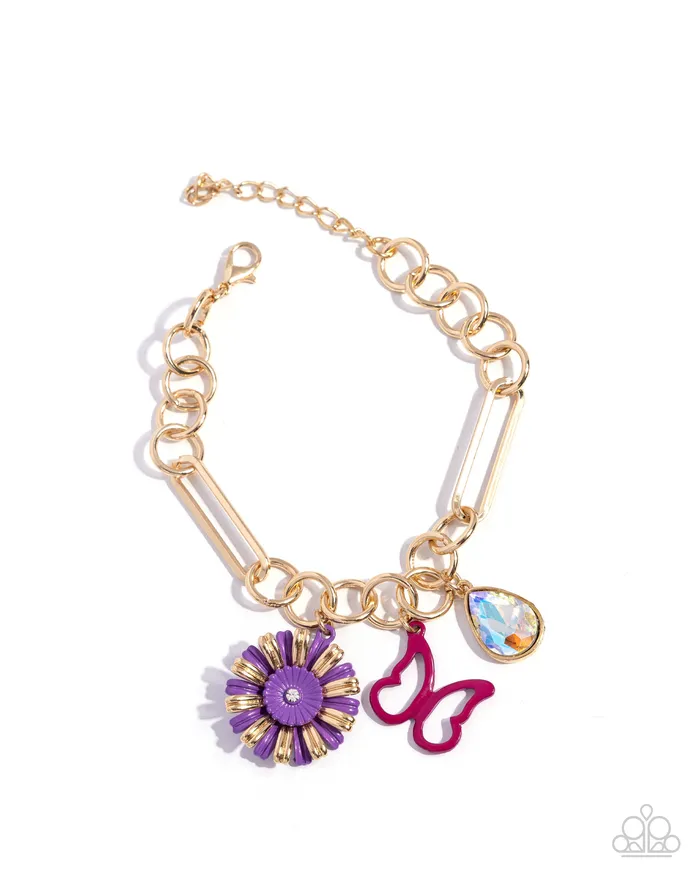 Paparazzi Accessories Earrings Aerial Accomplishment Purple