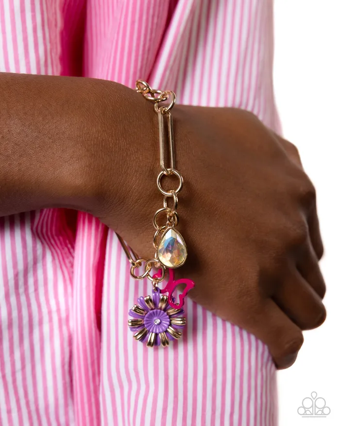 Paparazzi Accessories Earrings Aerial Accomplishment Purple