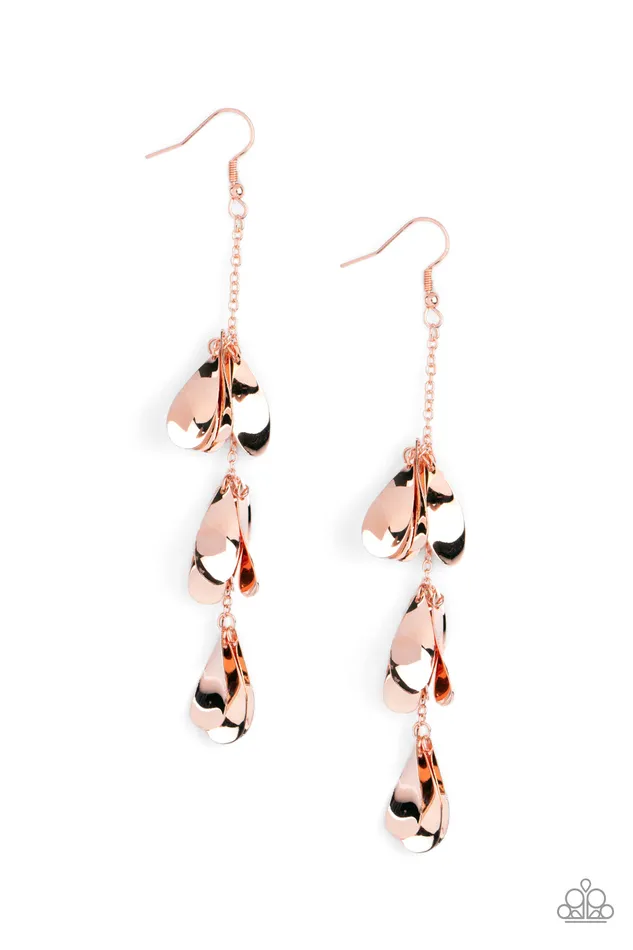 Paparazzi Accessories Earrings Arrival CHIME Copper