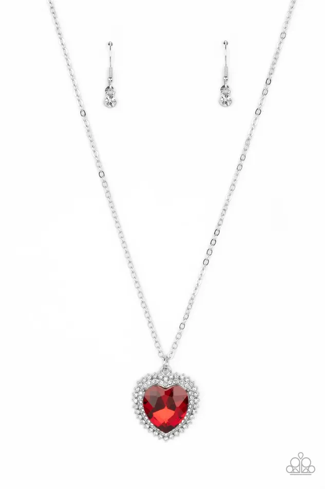 Paparazzi Accessories Earrings Sweethearts Stroll Red