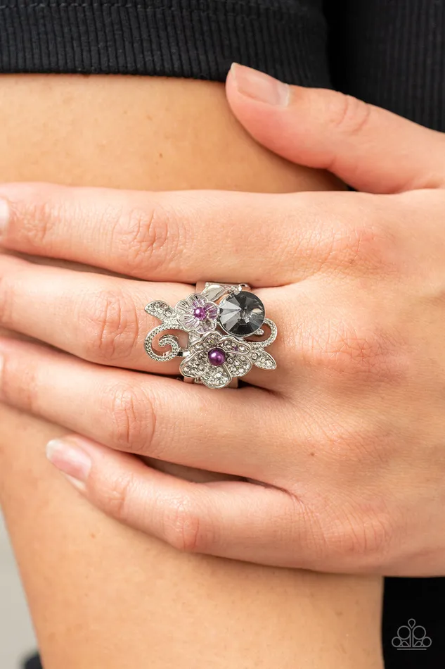 Paparazzi Accessories Necklaces Bucketful of Bouquets Purple