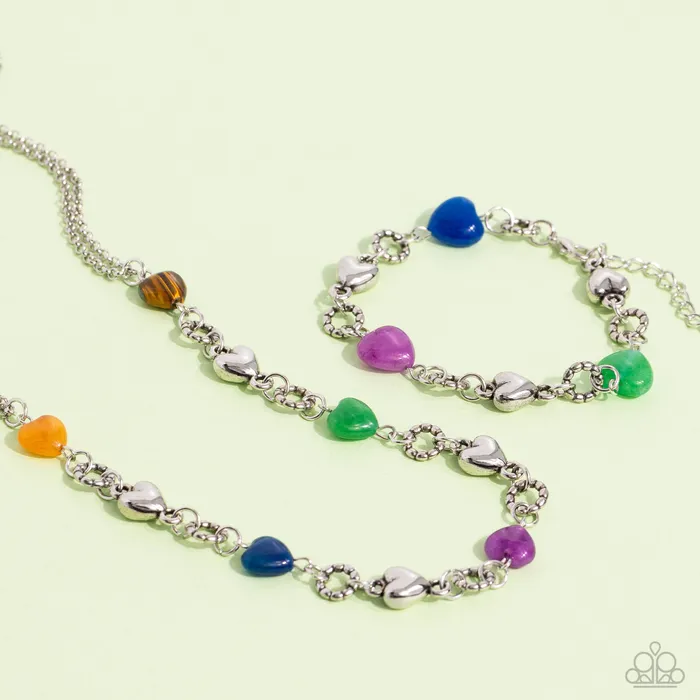 Paparazzi Accessories Necklaces My HEARTBEAT Will Go On Multi