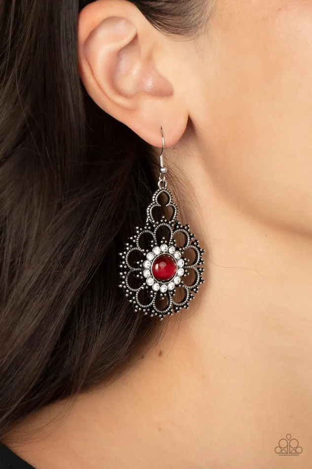 Paparazzi Accessories Rings Floral Renaissance Red
