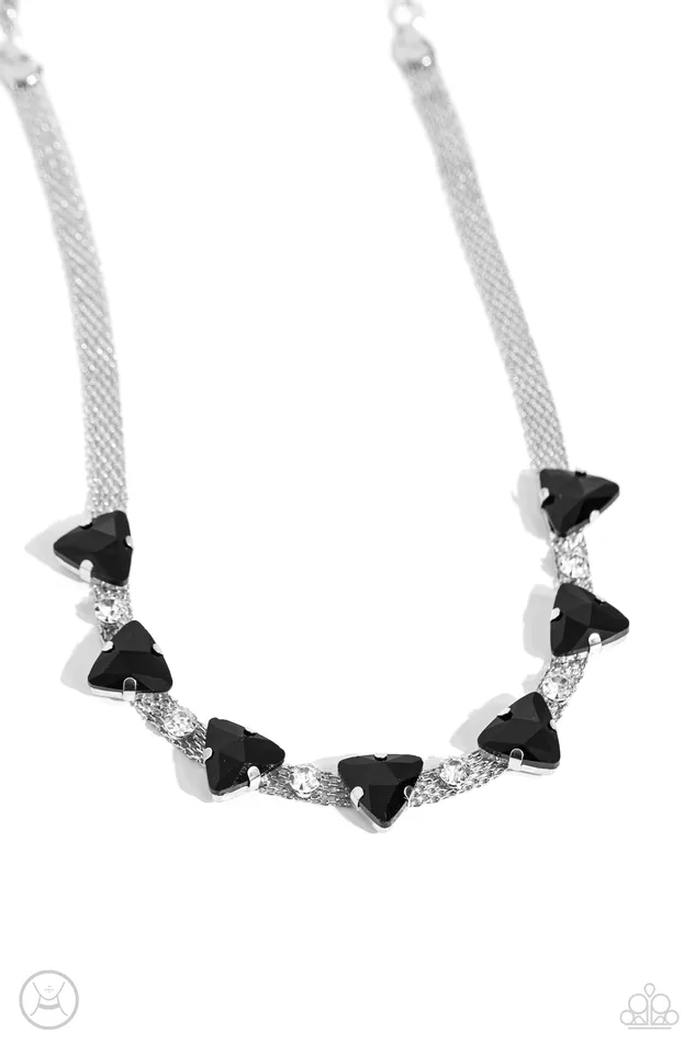 Paparazzi Accessories Strands of Sass Black Necklaces