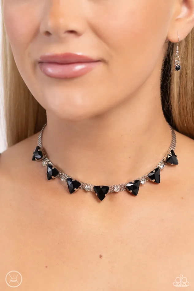 Paparazzi Accessories Strands of Sass Black Necklaces