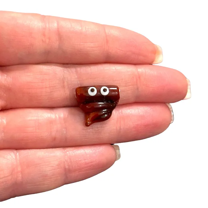 Peppy Beads Charm Necklaces Hand Made Murano Glass Poo Charm
