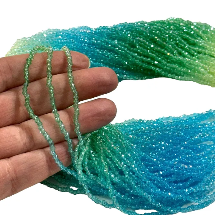 Peppy Beads Earrings 1mm Crystal rondelle beads strand 160 pcs PBC1C74