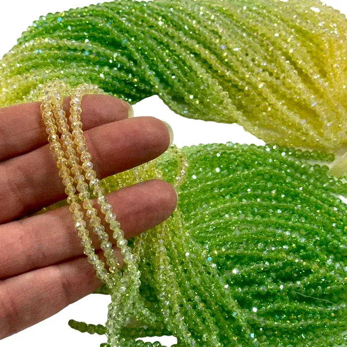 Peppy Beads Earrings 2mm Crystal rondelle beads strand 170 pcs PBC2C95