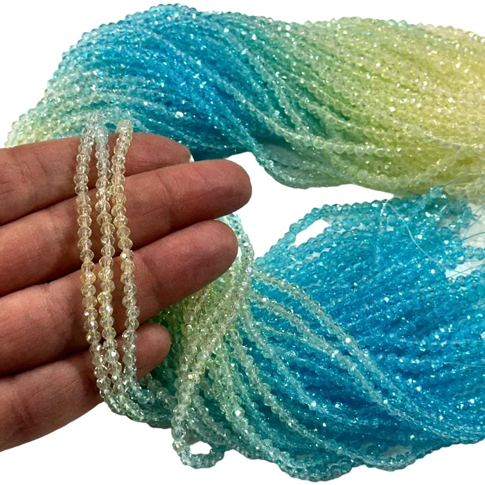Peppy Beads Earrings 2mm Crystal rondelle beads strand 170 pcs PBC2C98