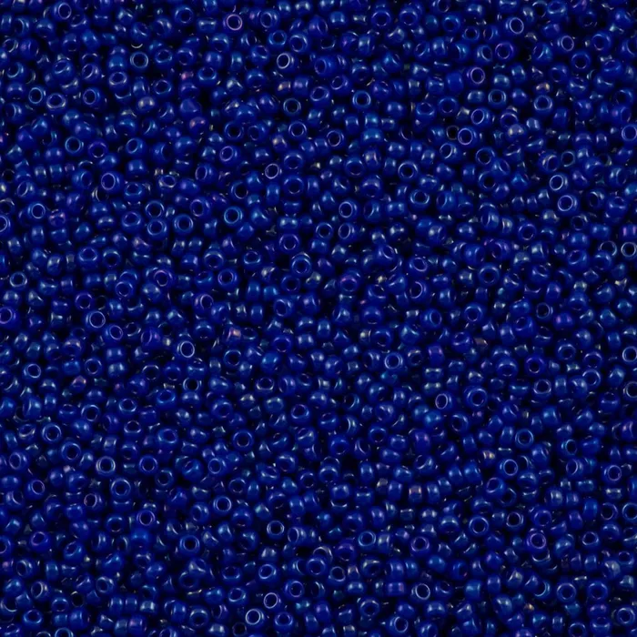 Peppy Beads Earrings Miyuki Seed Beads 150 1945 Opaque Cobalt Luster 10 Gr