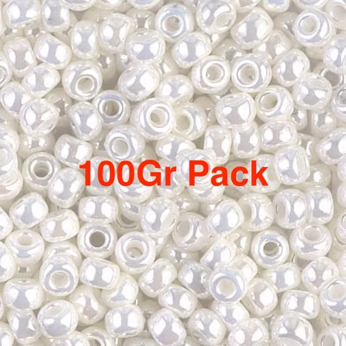 Peppy Beads Earrings Miyuki Seed Beads 60 Ivory Pearl Ceylon 0591