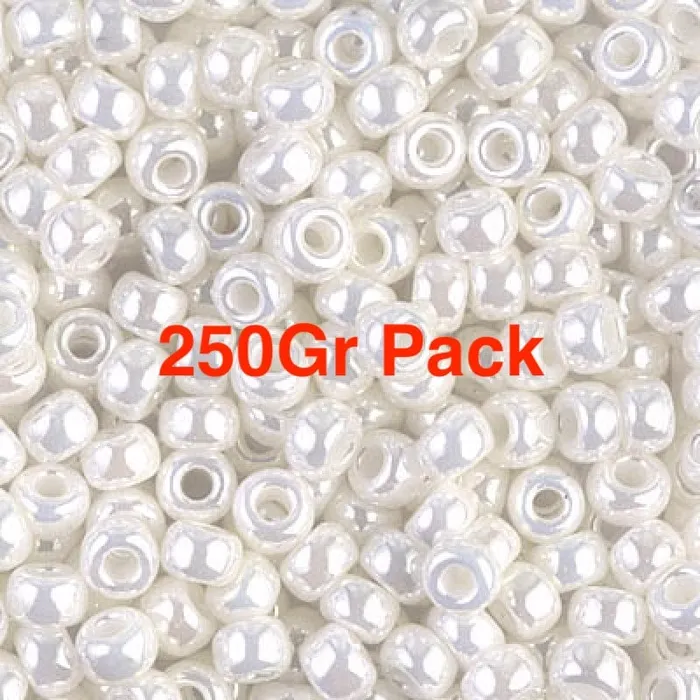 Peppy Beads Earrings Miyuki Seed Beads 60 Ivory Pearl Ceylon 0591