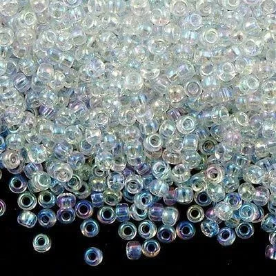 Peppy Beads Earrings Miyuki Seed Beads 80 Crystal AB 0250