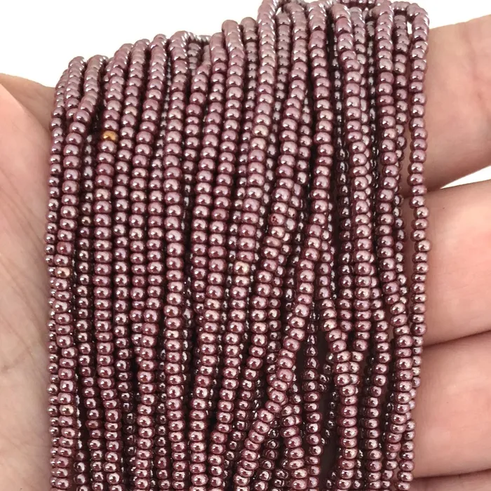 Peppy Beads Earrings Preciosa Seed Beads 110 18600 Opaque Brown TangoPRCS11030