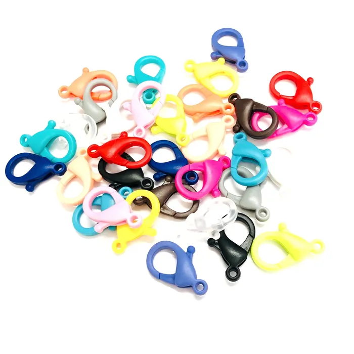 Peppy Beads Earrings Red Lobster Clasps Acrylic Clasp Eye Glass Holder Clasp Phone Chain Clasp 5 pcs in a pack