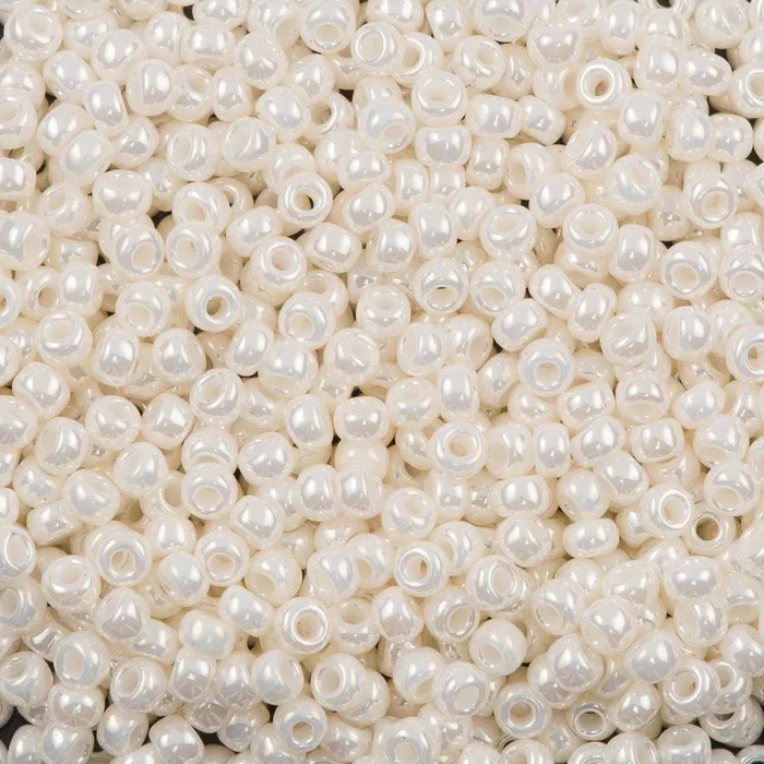 Peppy Beads Miyuki Seed Beads 80 Antique Ivory Pearl Ceylon 0592 Earrings