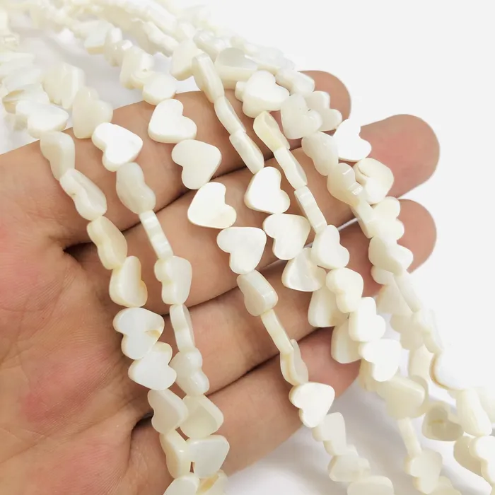Peppy Beads Mother Of Pearl Heart 8mm Beads Horizontal Hole 45 Beads Strand Necklaces Peppy Beads Mother Of Pearl Heart 8mm Beads Horizontal Hole 45 Beads Strand Necklaces