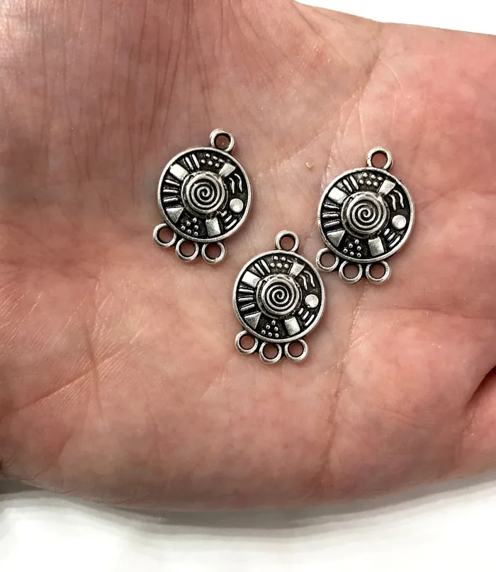 Peppy Beads Necklaces Antique Silver Plated Authentic Charms with 3 loops 3 pcs in a pack Peppy Beads Necklaces Antique Silver Plated Authentic Charms with 3 loops 3 pcs in a pack