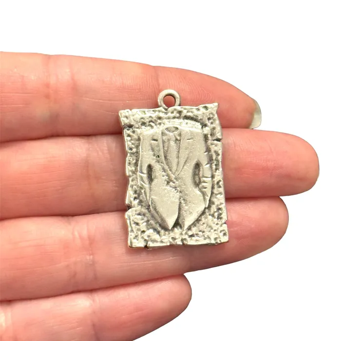 Peppy Beads Necklaces Antique Silver Plated Groom Pendant