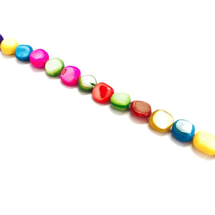 Peppy Beads Necklaces Mother Of Pearl Colored 8mm Beads 45 Beads Strand
