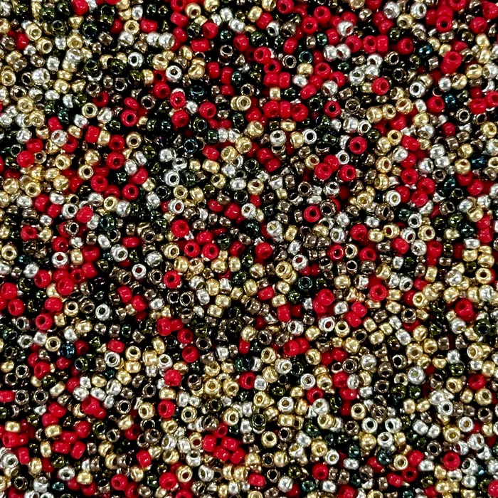 Peppy Beads Rings Miyuki Seed Beads 110 Festive Forest Elegance Mix 10Gr PackNEW Peppy Beads Rings Miyuki Seed Beads 110 Festive Forest Elegance Mix 10Gr PackNEW